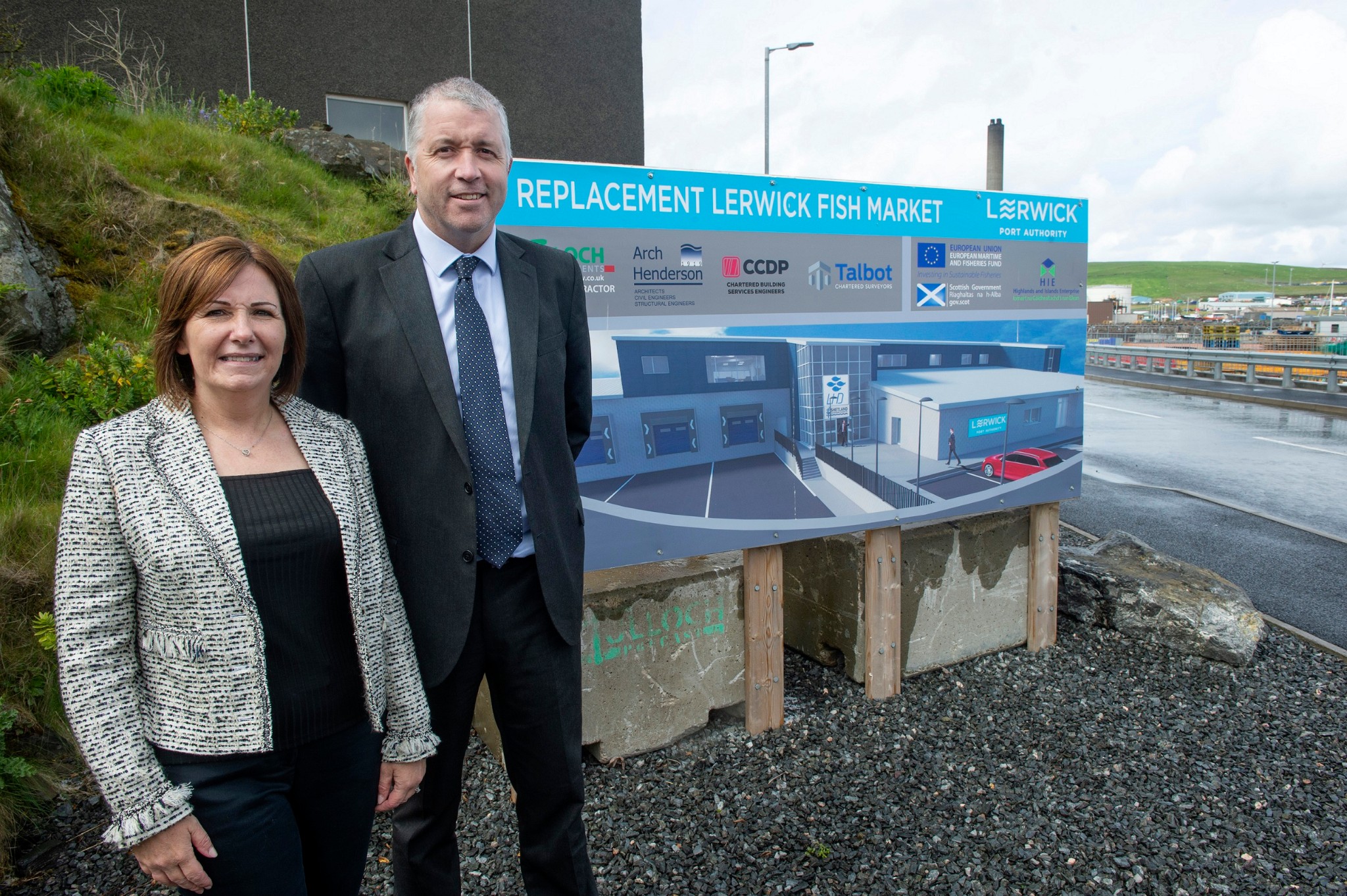 Shetland's principal commercial port reels in green technology