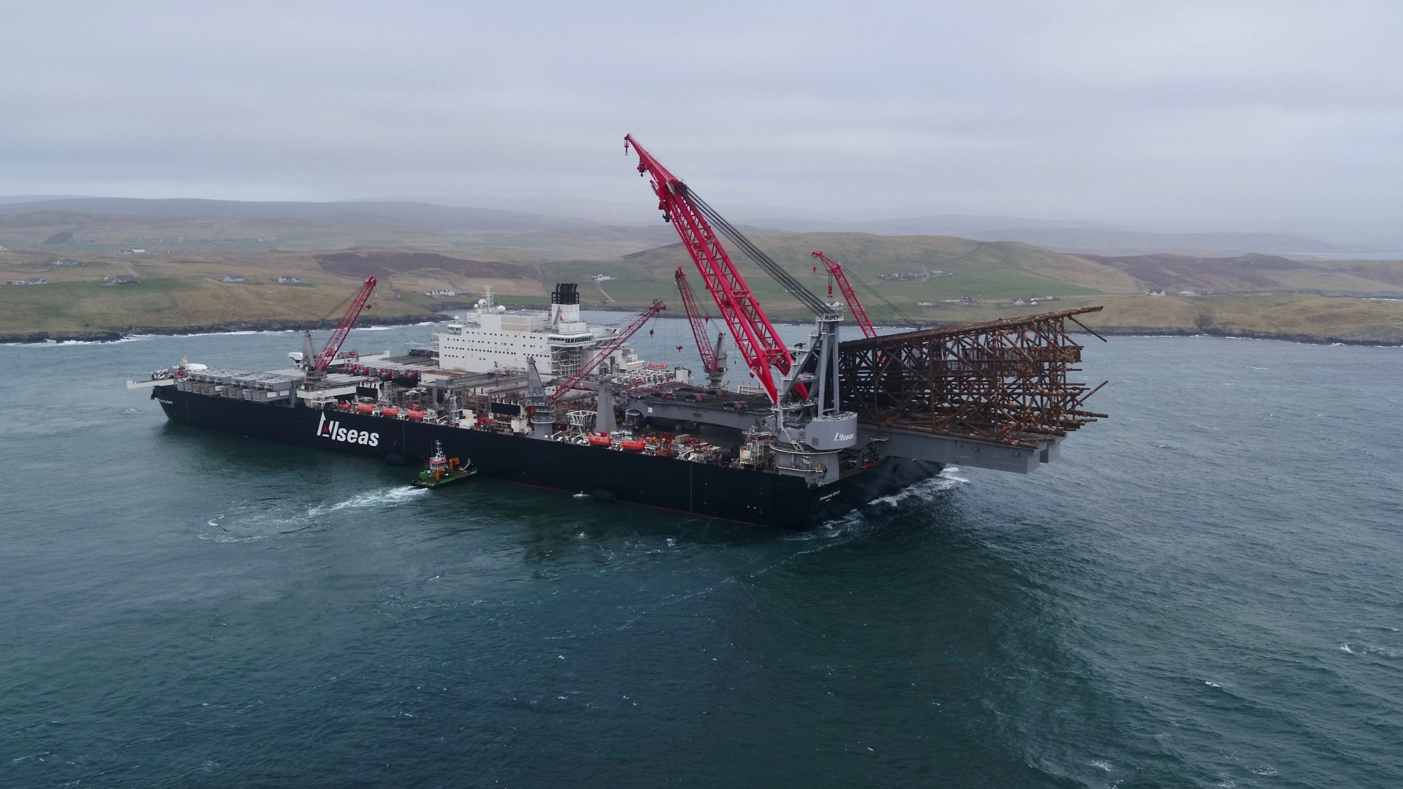 Ninian Northern Jacket Arrives at Lerwick for Decommissioning Lerwick Port Authority